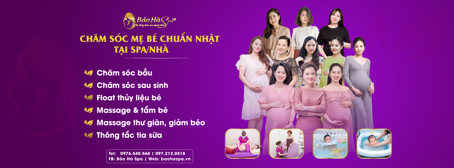 Bảo Hà Spa – Spa chăm sóc bầu, spa sau sinh, spa mẹ và bé