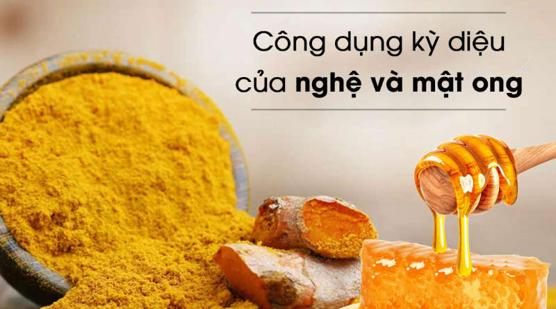 Công dụng kỳ diệu của nghệ và mật ong