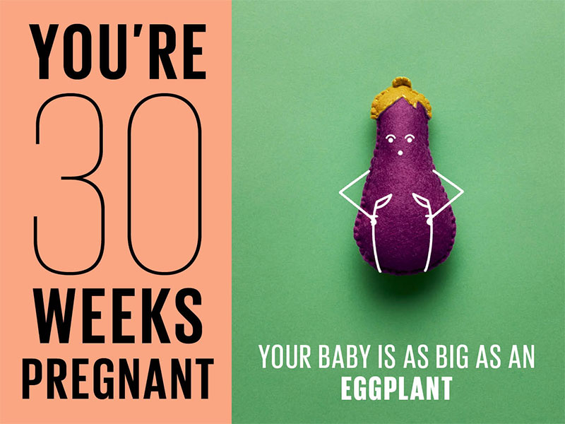 Cẩm nang mang bầu tuần thứ 30: sự phát triển của thai nhi và mẹ bầu!