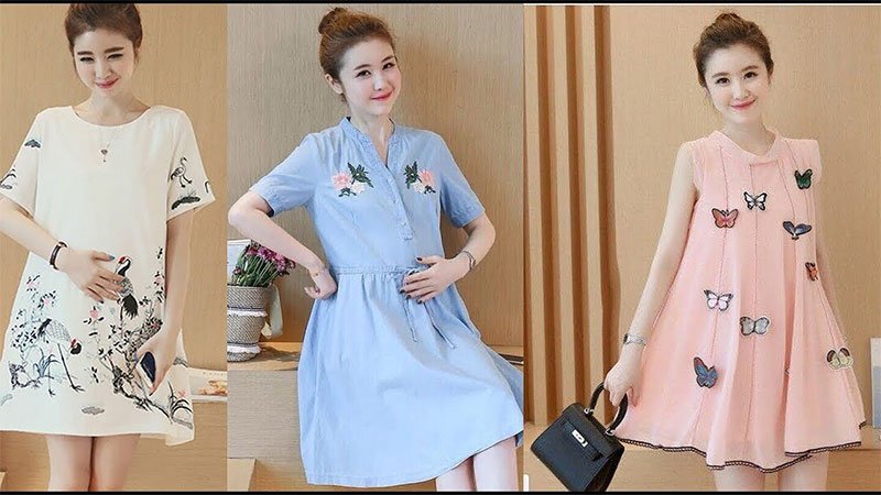 Chọn đồ công sở cho bà bầu vào mùa hè - Ưu tiên những mẫu đầm bầu suông, váy dáng xòe...