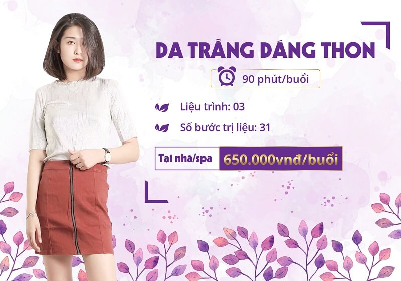 Gói dịch vụ spa chăm sóc sau sinh "Da trắng dáng thon" Gói dịch vụ spa chăm sóc sau sinh “Da trắng dáng thon”