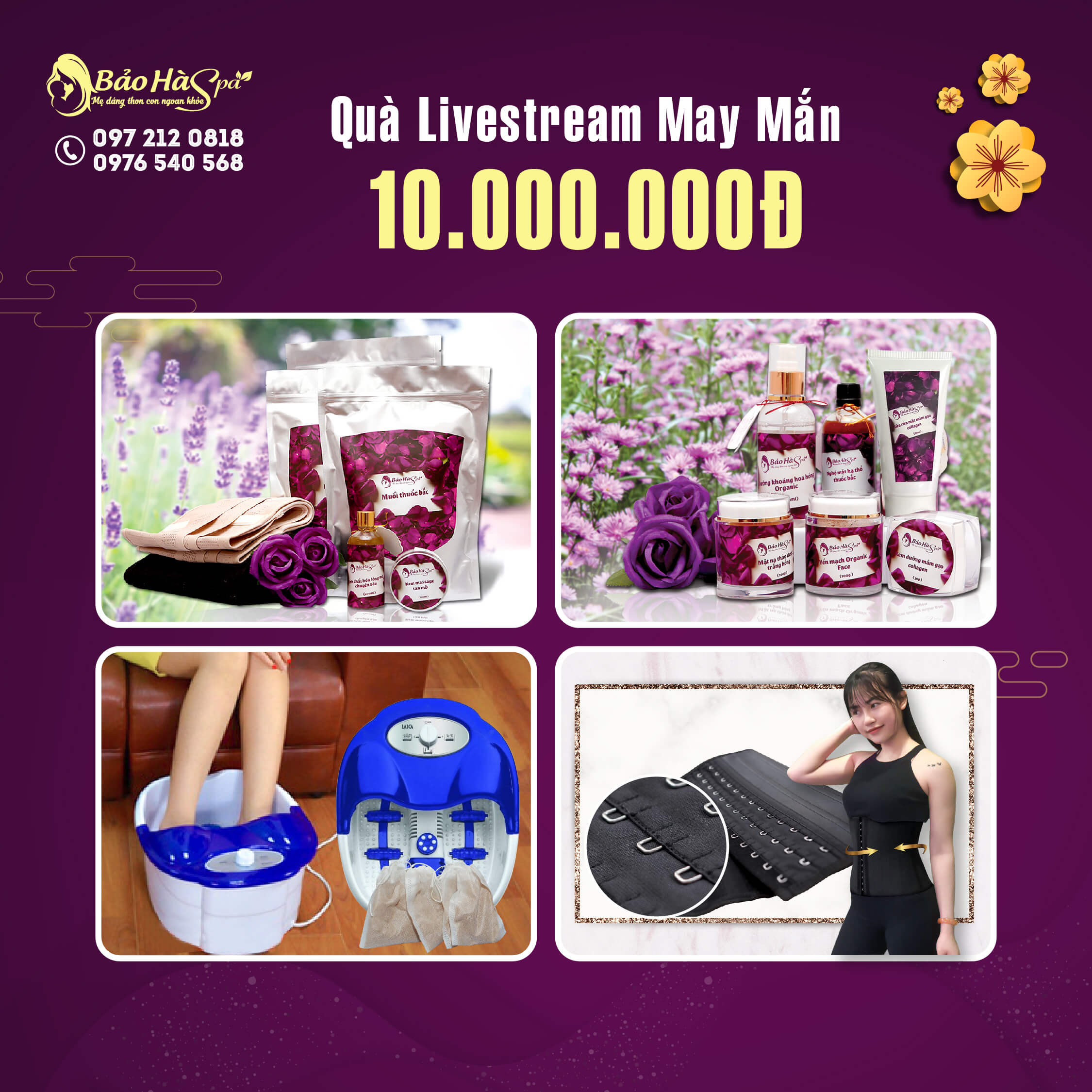MiniGame “Hái Lộc Đầu Xuân” trị giá 200 triệu đồng tại Bảo Hà Spa
