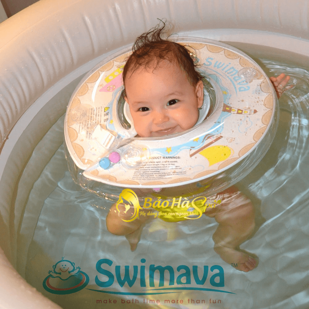 Set phao bơi + quần bơi Swimava chính hãng
