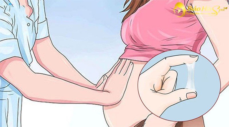 Thai nhi 38 tuần ra dịch nhầy màu vàng